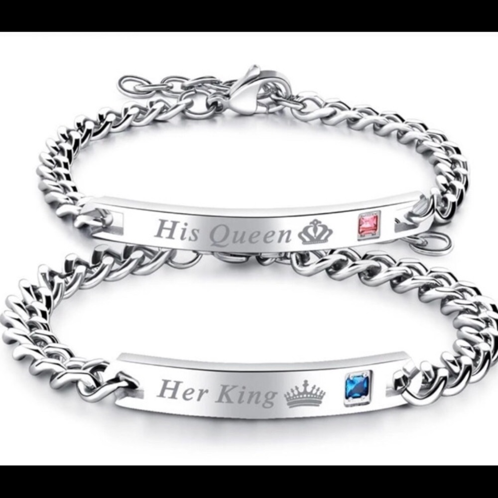 His Queen - Her King Gem Bracelets